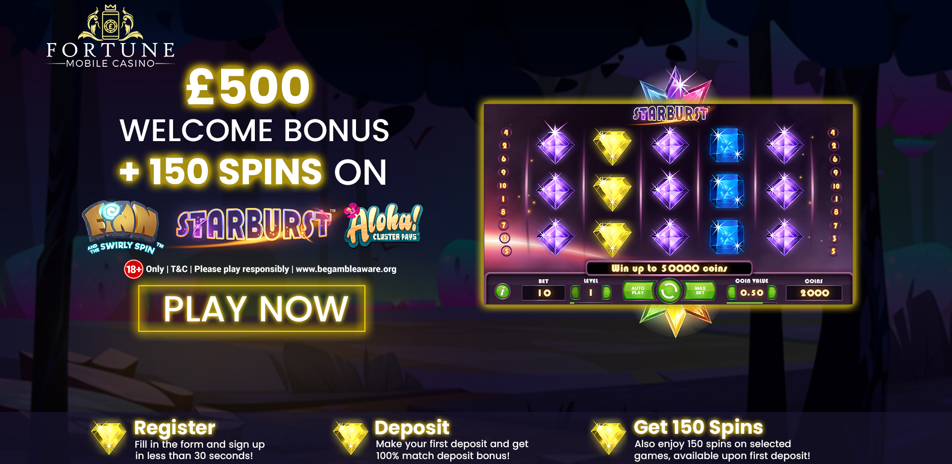 Fortune Mobile Casino Sign Up Offer