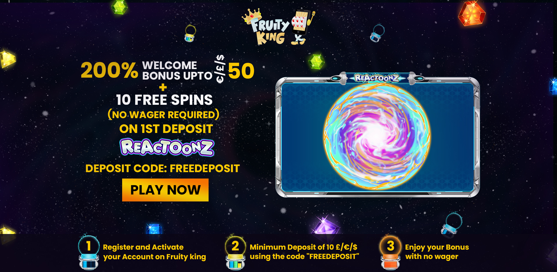 Fruity King Casino Sign Up Offer