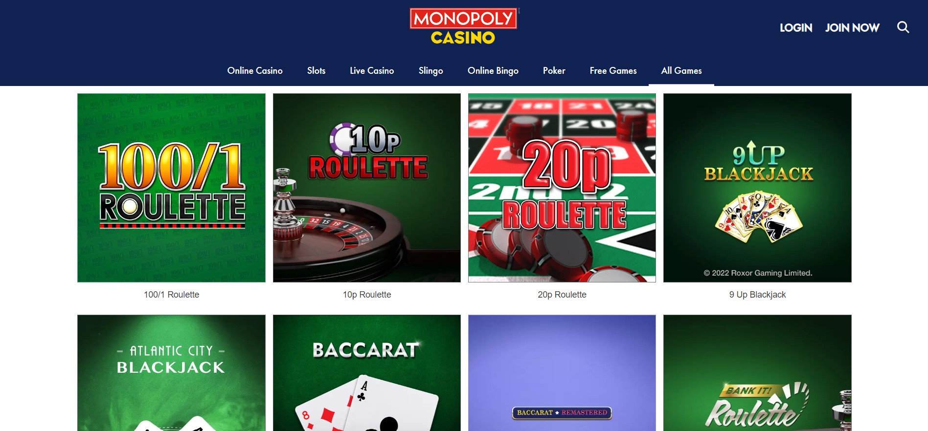 Monopoly Casino Website