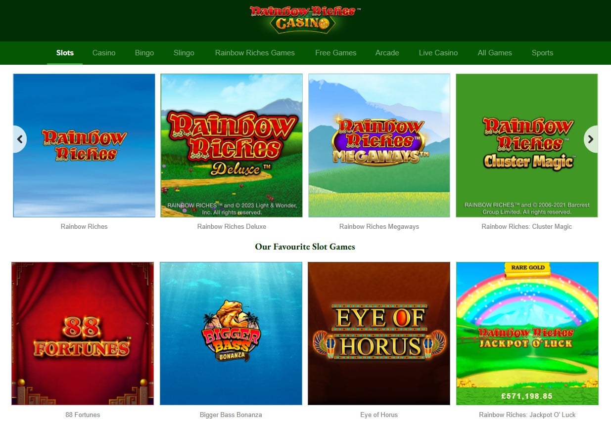 Rainbow Riches Casino Review Alternatives Bonuses | SistersSites.co.uk Rainbow Riches Casino