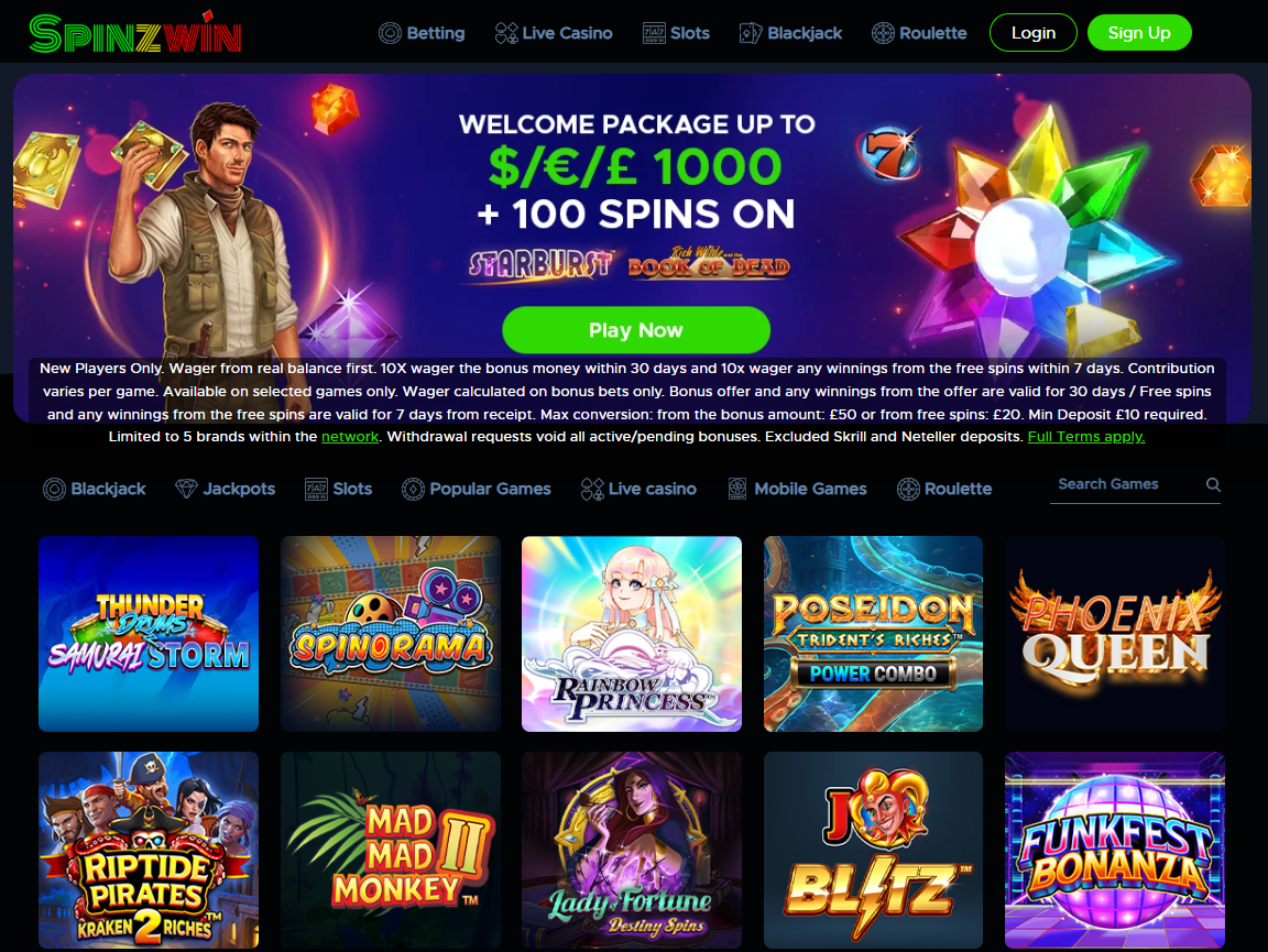 SpinzWin Casino Review - Bonuses Slot Games Deposits Withdrawals and More | SistersSites.co.uk SpinzWin Casino Review - Bonuses Slot Games Deposits Withdrawals and More