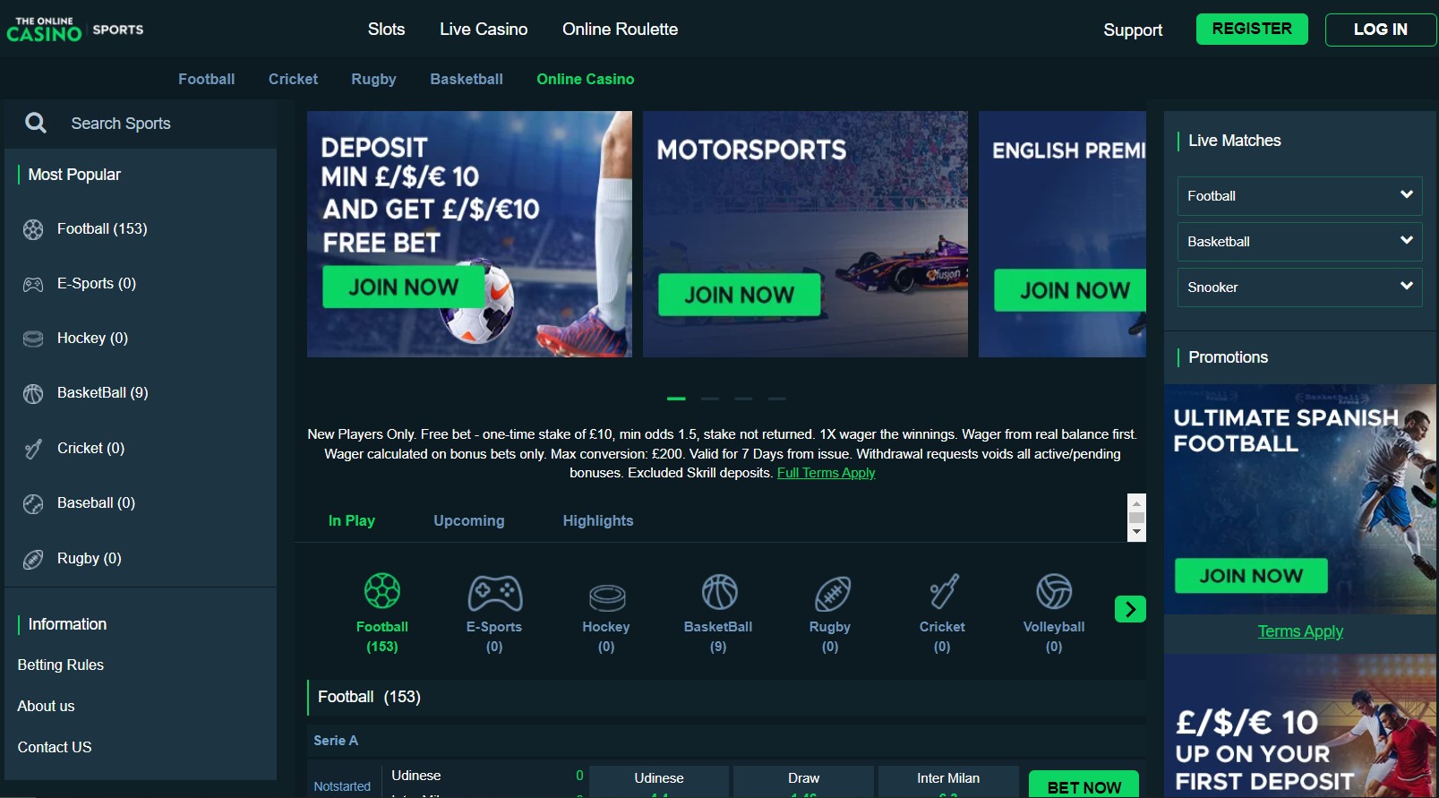 The Online Casino Sports Review