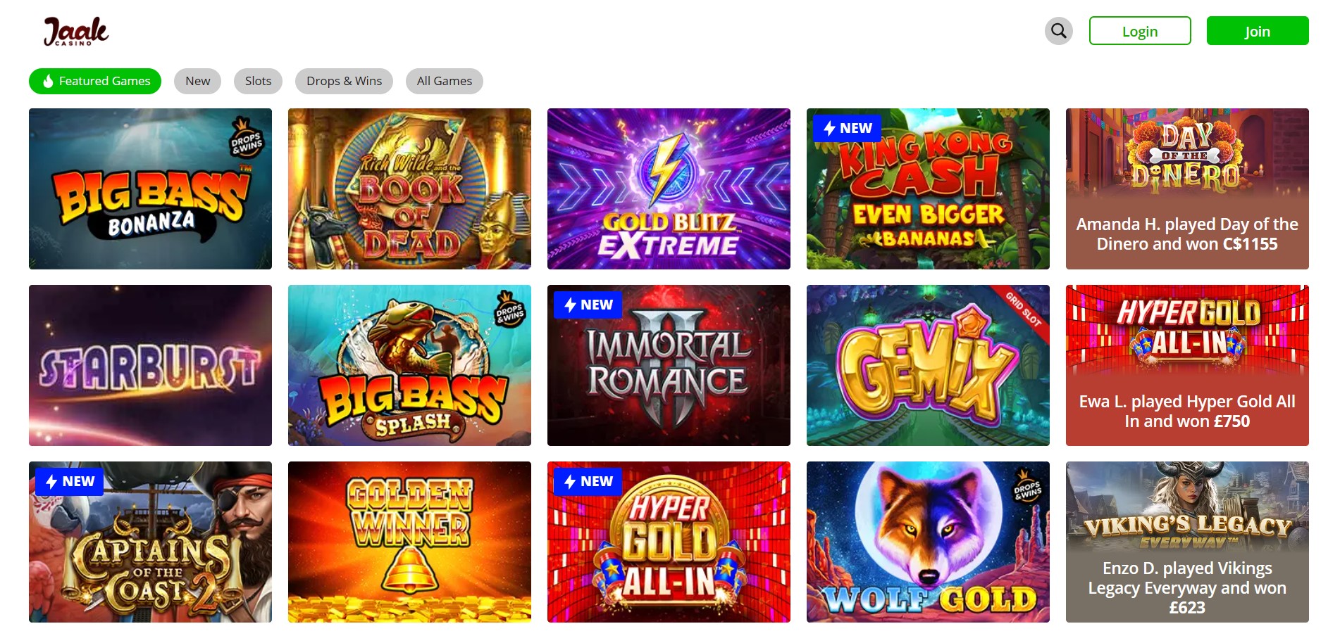 Jaak Casino Sister Sites & Jaak Casino Review