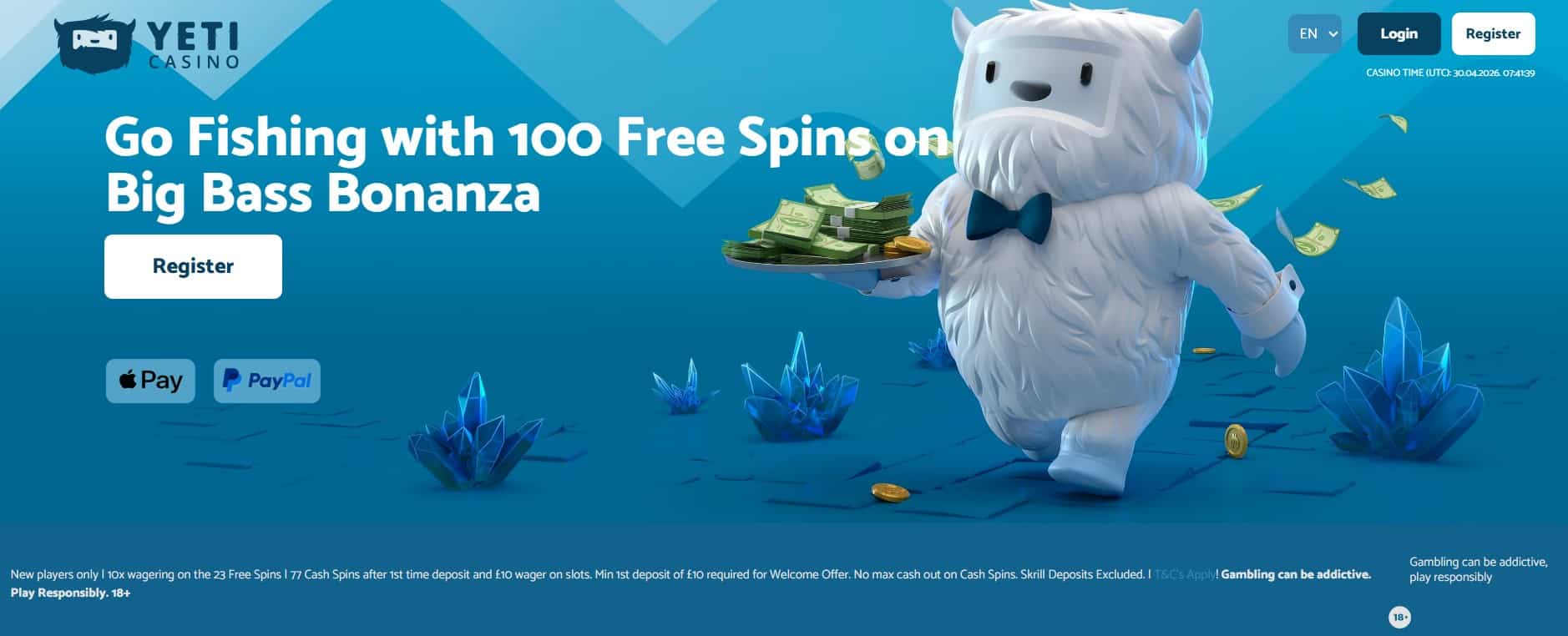Yeti Casino Review - Bonuses Slot Games Deposits Withdrawals | SistersSites.co.uk Yeti Casino Review