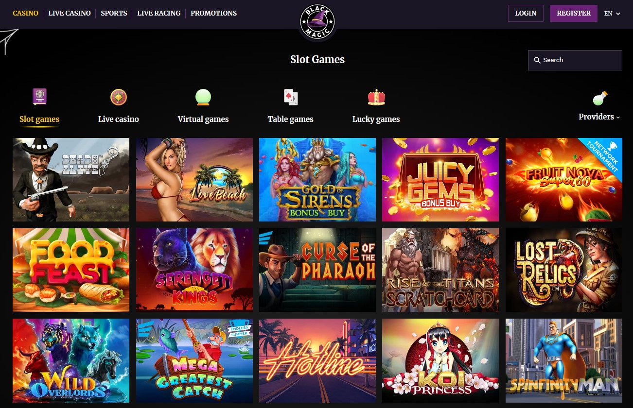 Black Magic Casino Sister Sites and Black Magic Casino Review