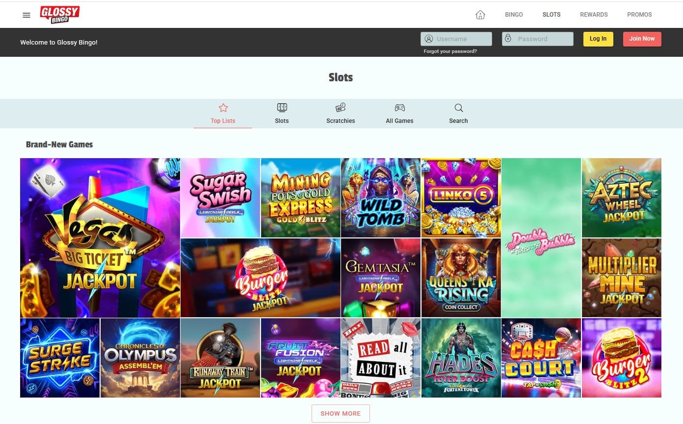 Glossy Bingo Review - Bonuses Slot Games Withdrawals | SistersSites.co.uk Glossy Bingo Review