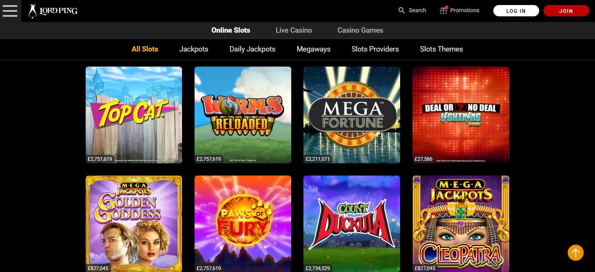 Lord Ping Casino Review | SistersSites.co.uk Lord Ping Casino Review