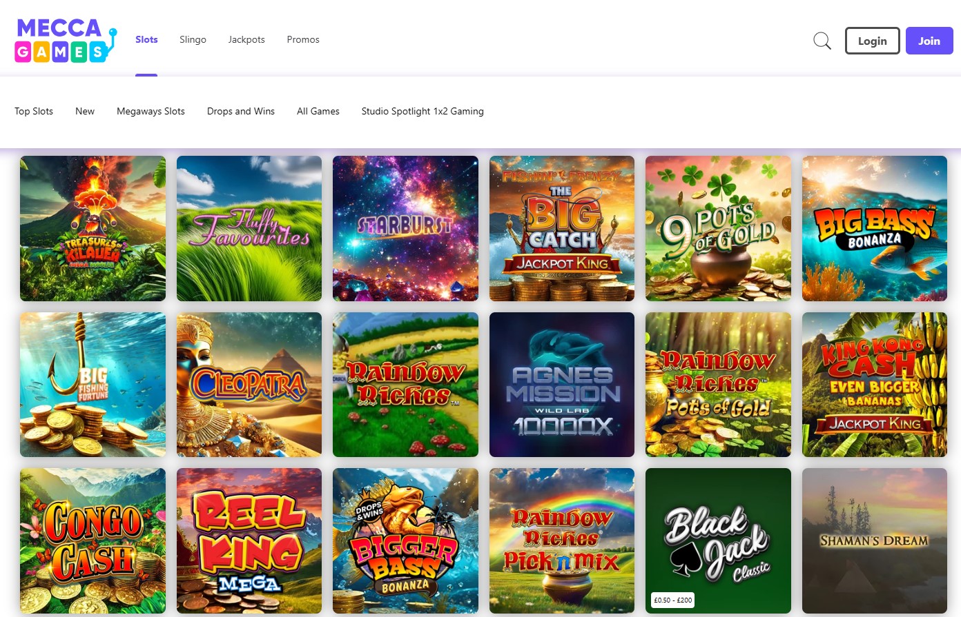 Mecca Games Sister Sites and Mecca Games Casino Review