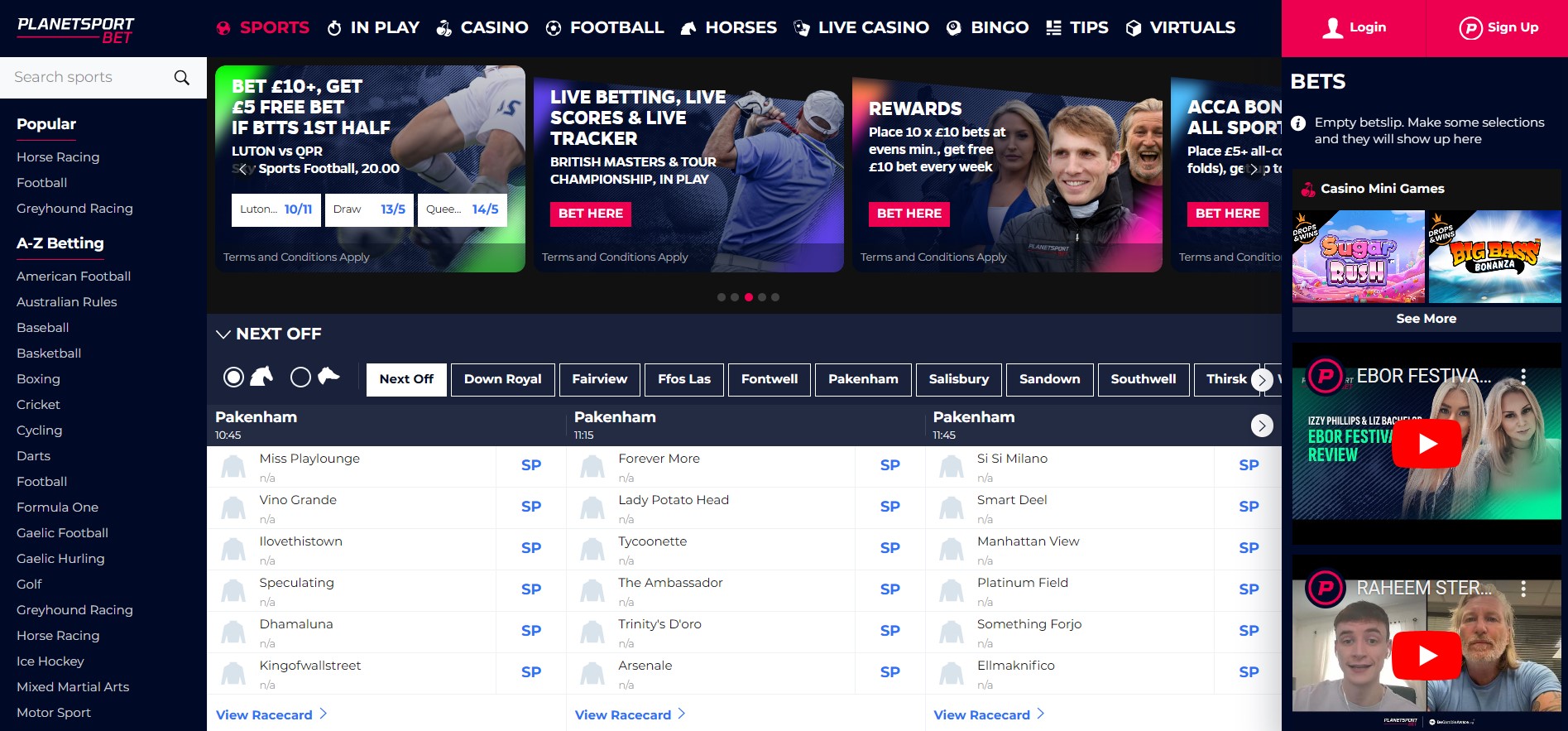 Planet Sport Bet Sister Sites and Planet Sport Bet Review