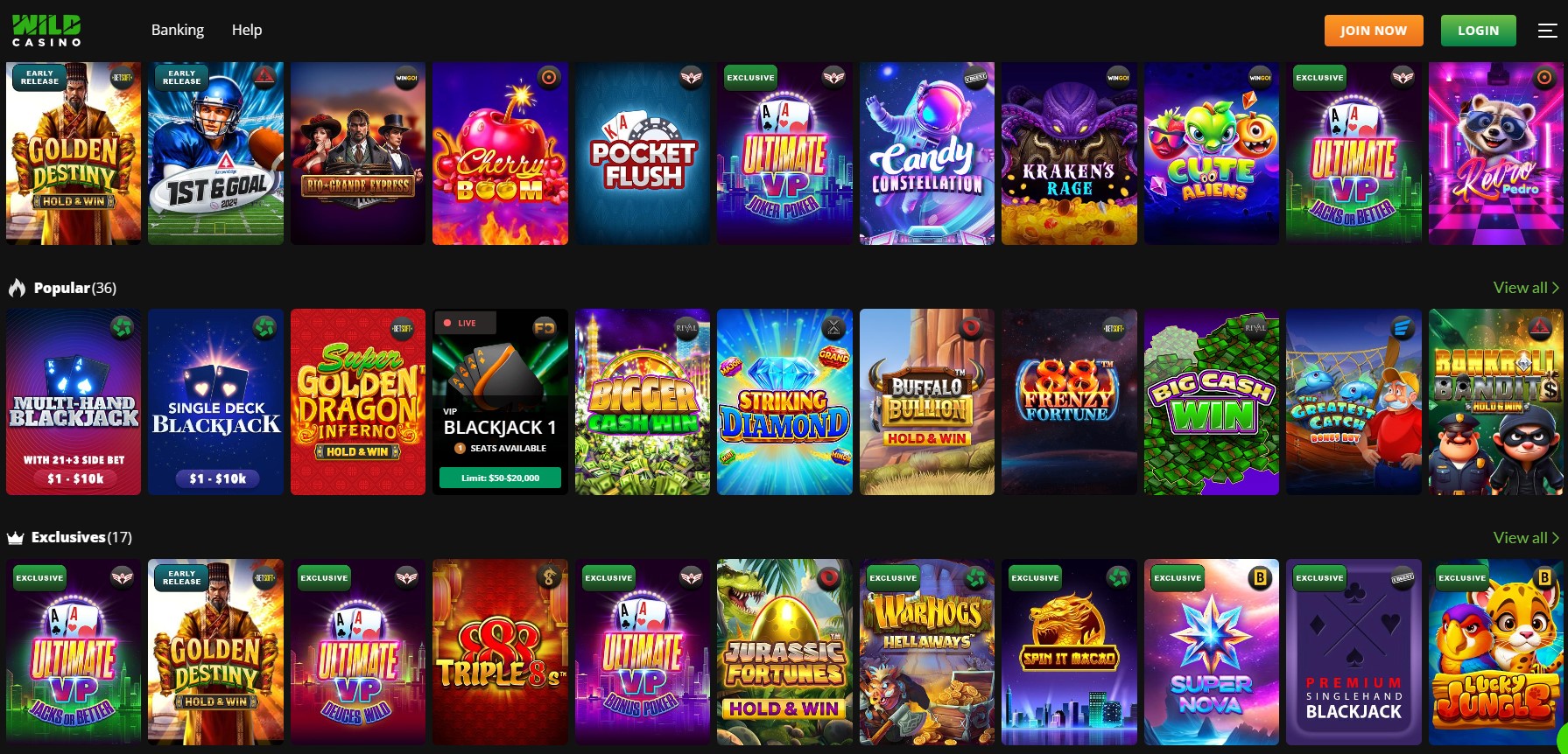 Wild Casino Sister Sites and Wild Casino Review