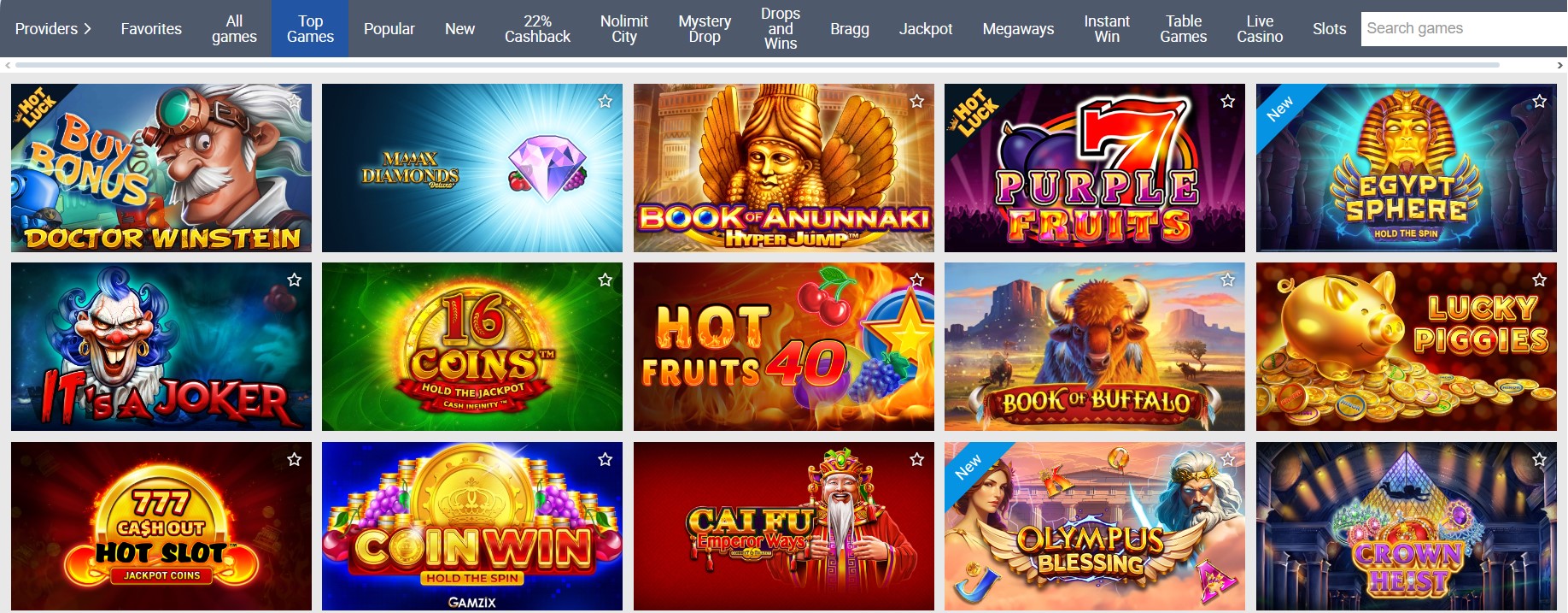 Kikobet Casino Games Review