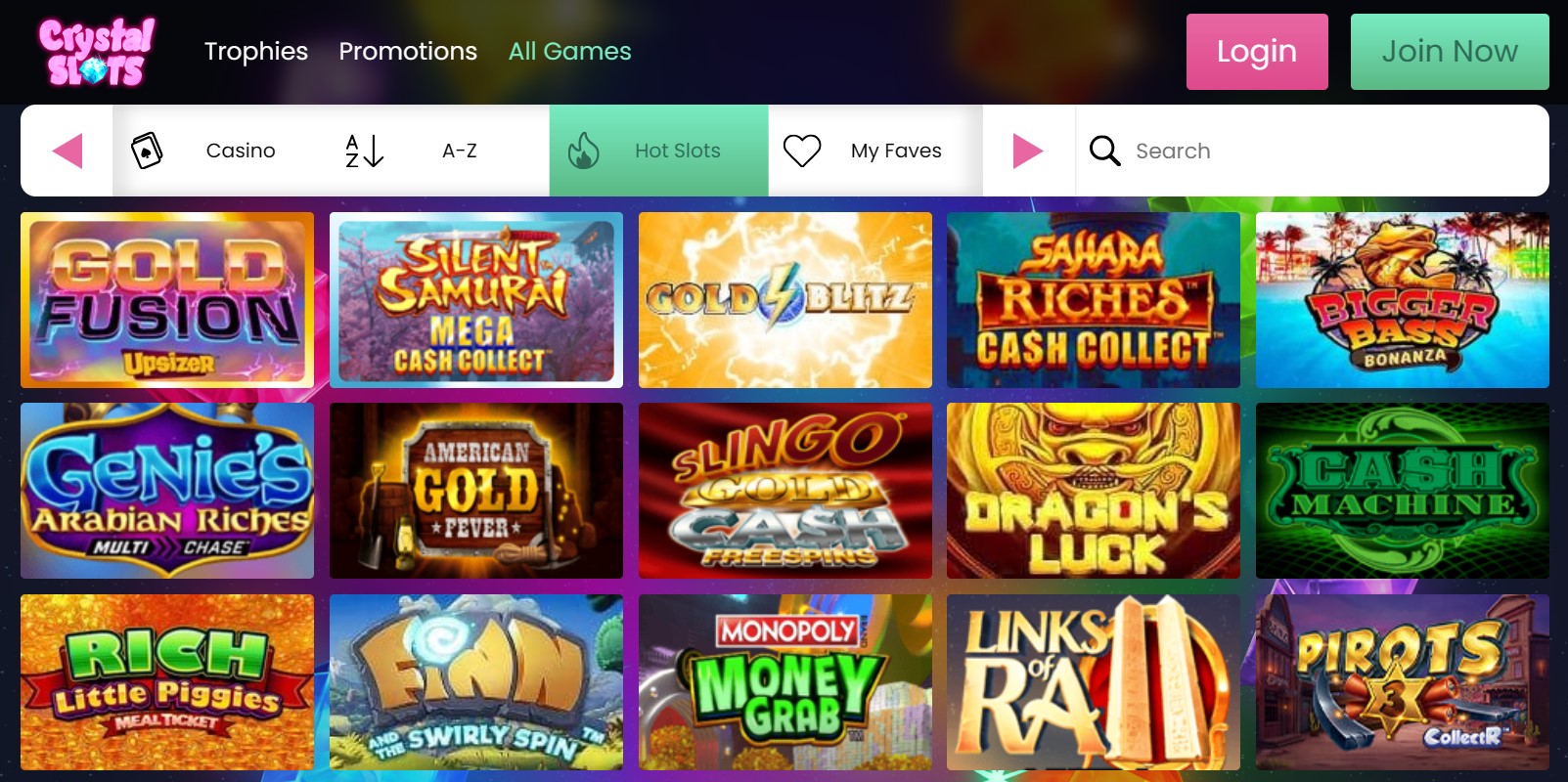 Crystal Slots Casino Review