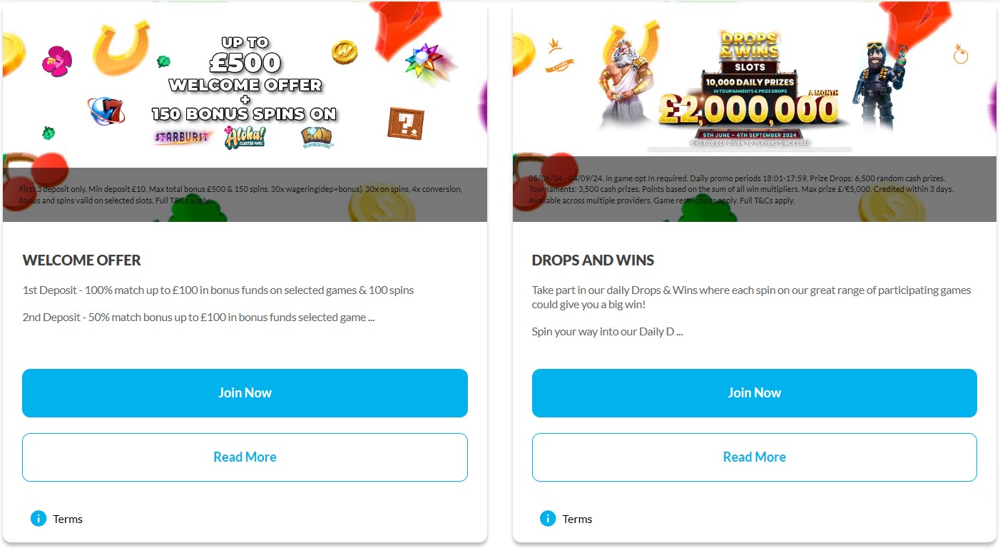 Slotster Bonus Offers