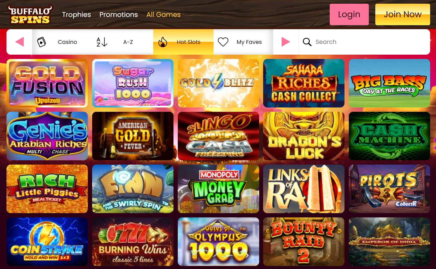 Buffalo Spins Casino Review