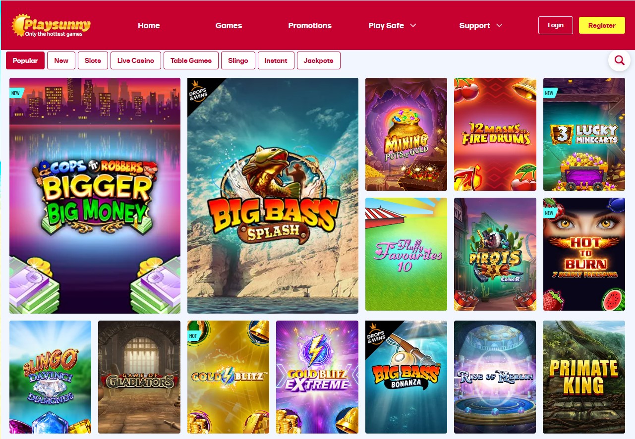 PlaySunny Sister Sites & PlaySunny Casino Review