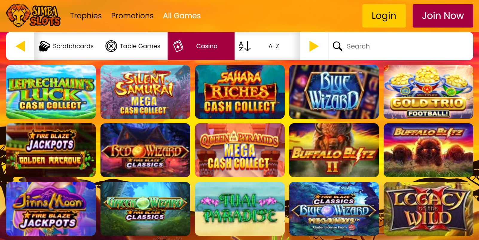 Simba Slots Casino Review