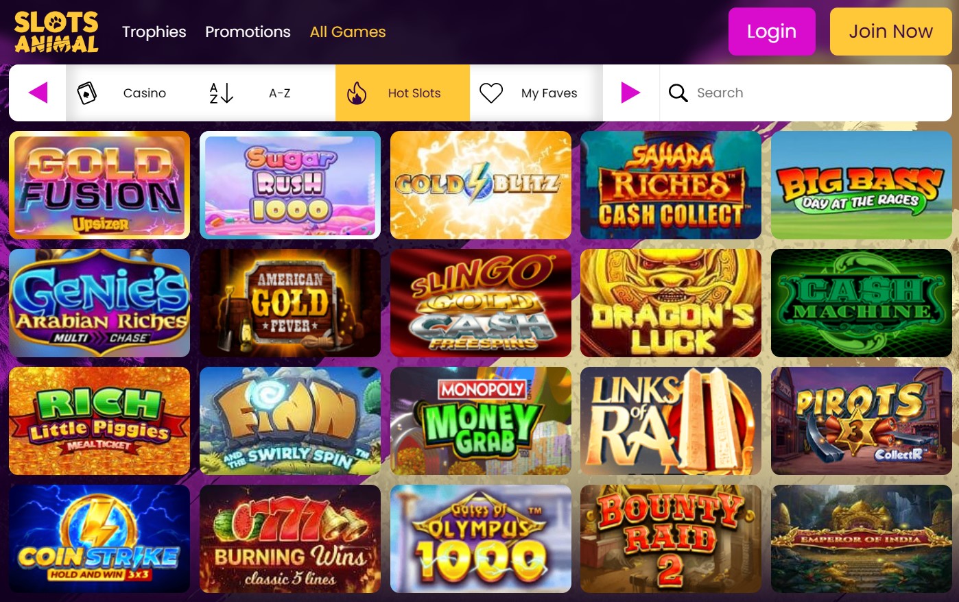 Slots Animal Casino Review