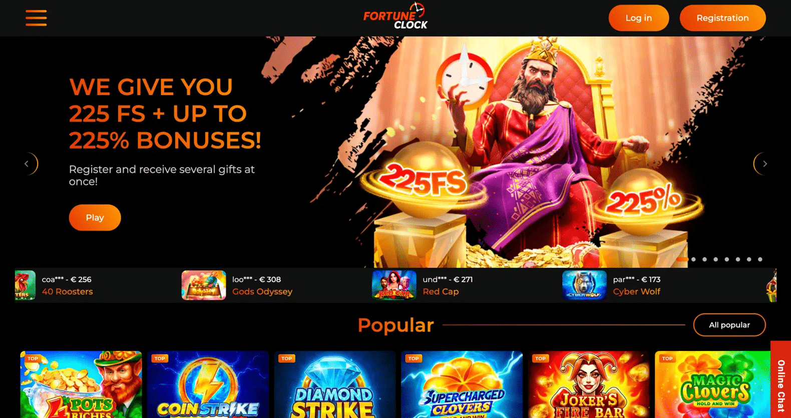 Fortune Clock Caino Review - Bonuses Slot Games Free Spins Deposits and Withdrawals | SistersSites.co.uk Fortune Clock Caino Review - Bonuses Slot Games Free Spins Deposits and Withdrawals