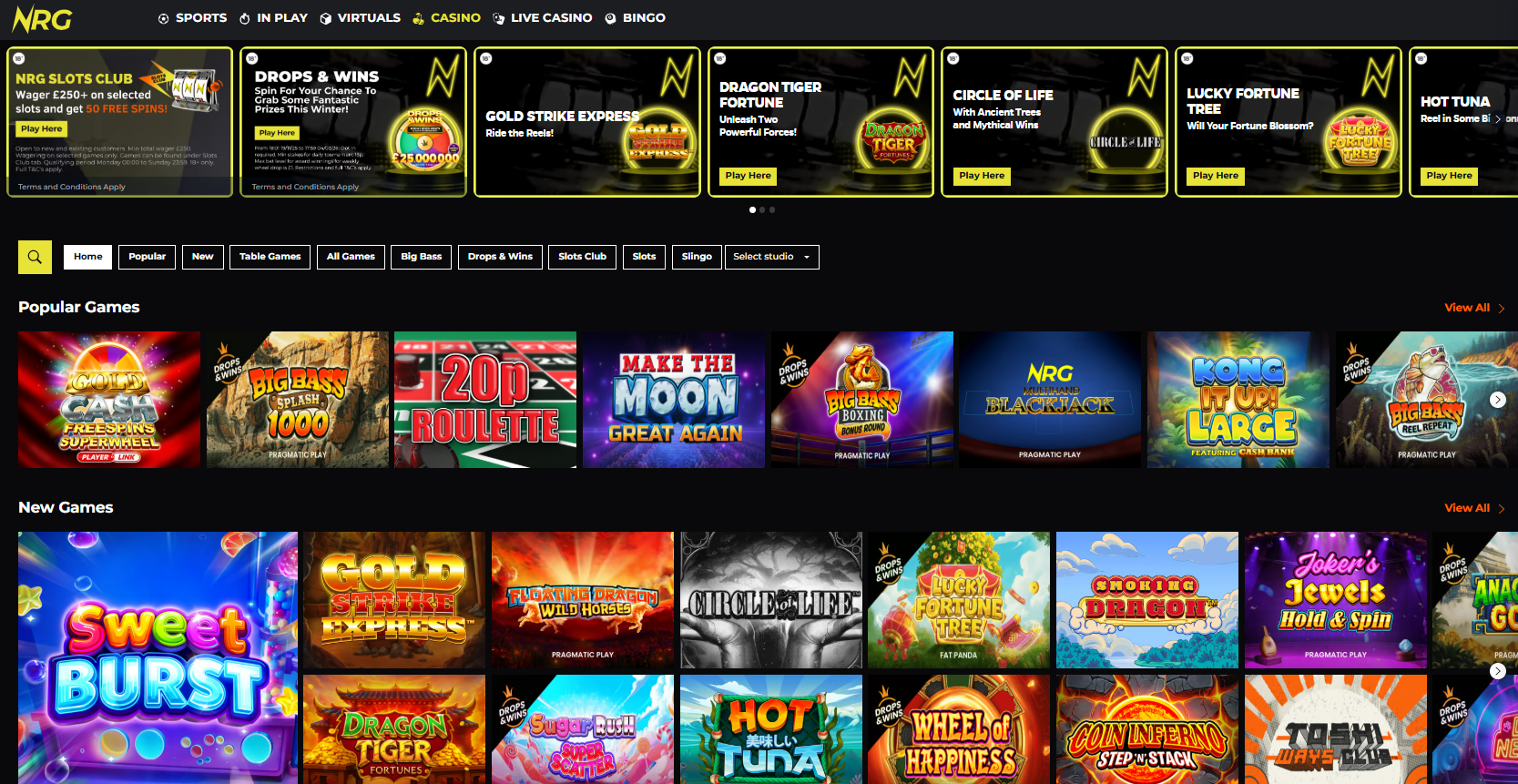 NRG Bet Review - Bonuses Sister Sites Games Betting Payments Support and More | SistersSites.co.uk NRG Bet Review