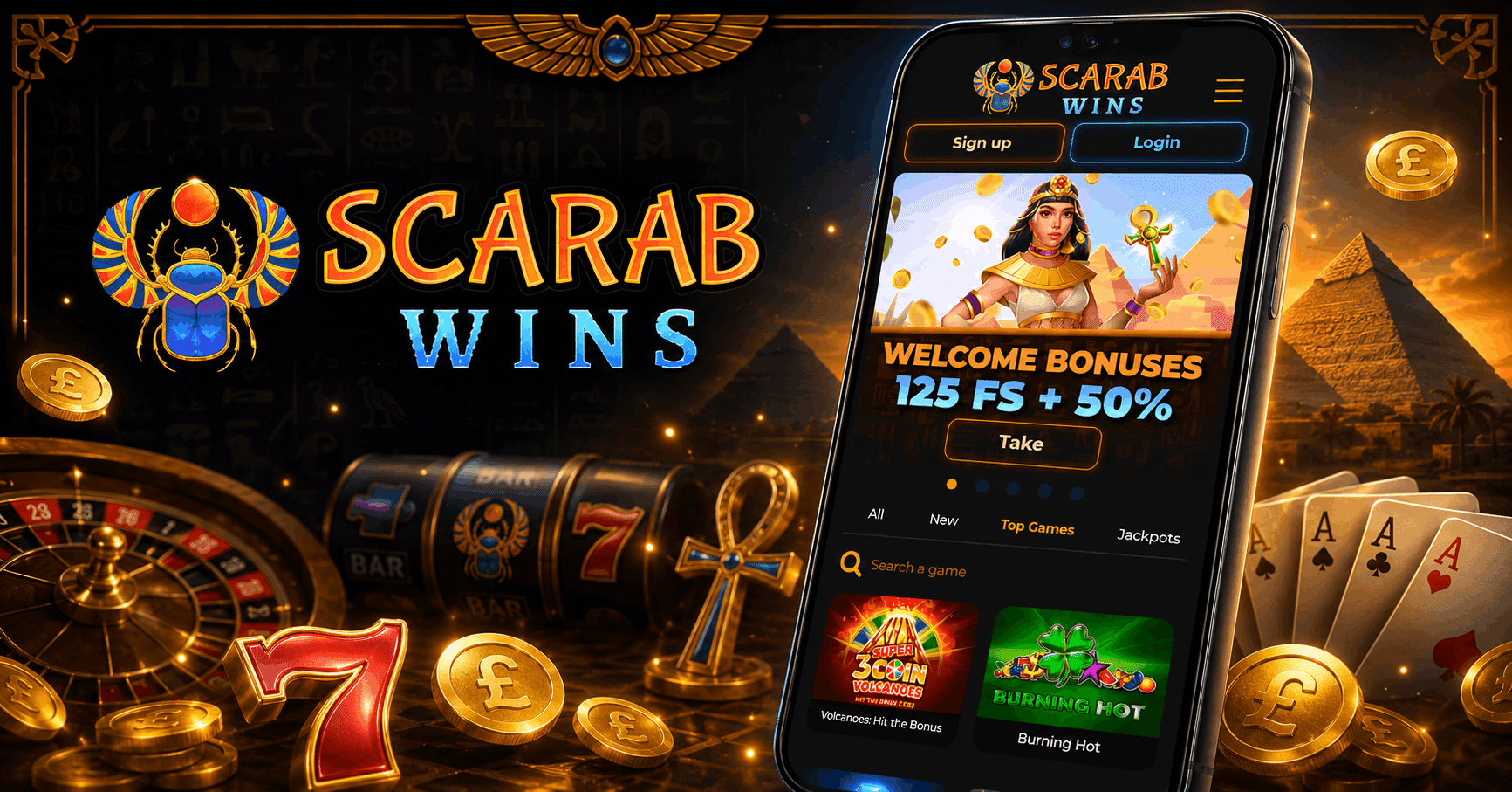 Scarab Wins Casino Review - Slot Games Bonuses Mobile Casino Payments and More | SistersSites.co.uk Scarab Wins Casino Review - Slot Games Bonuses Mobile Casino Payments and More