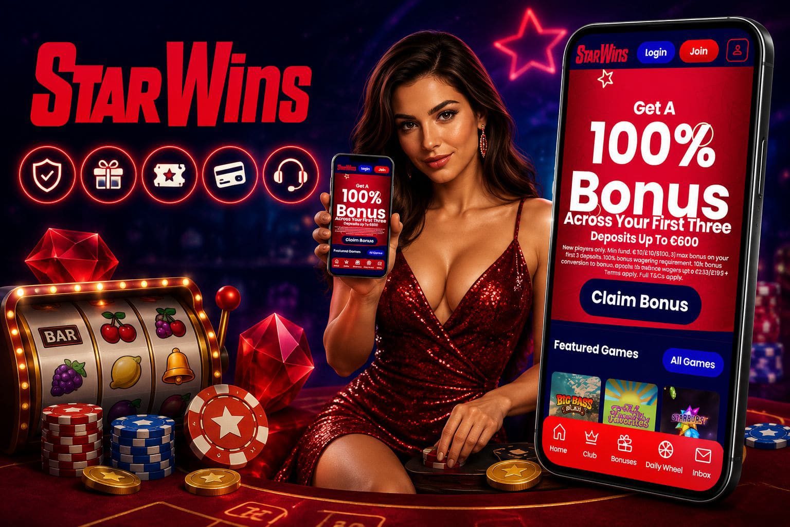 Star Wins Casino Review - Welcome Bonus Mobile Casino Slots Free Spins Offers and More | SistersSites.co.uk Star Wins Casino Review - Welcome Bonus Mobile Casino Slots Free Spins Offers and More