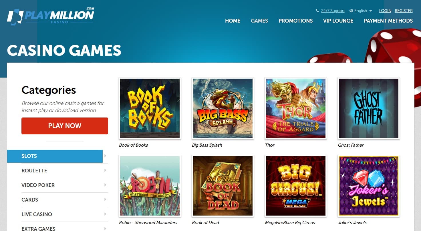 PlayMillion Casino Review - Bonuses Slot Games Withdrawals and More | SistersSites.co.uk PlayMillion Casino Review