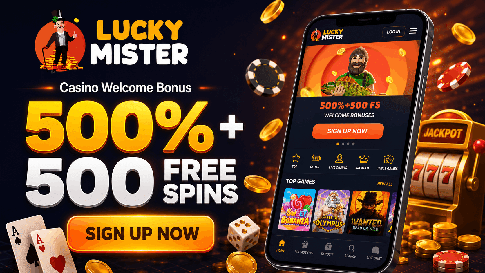 Exclusive Lucky Mister Casino Welcome Bonus for UK Players | SistersSites.co.uk Exclusive Lucky Mister Casino Welcome Bonus for UK Players