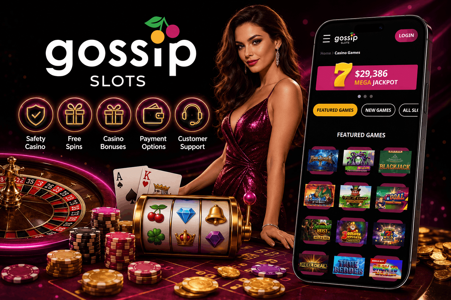 Gossip Slots Casino Review - Welcome Bonuses Mobile App Casino Games Slots and More | SistersSites.co.uk Gossip Slots Casino Review - Welcome Bonuses Mobile App Casino Games Slots and More