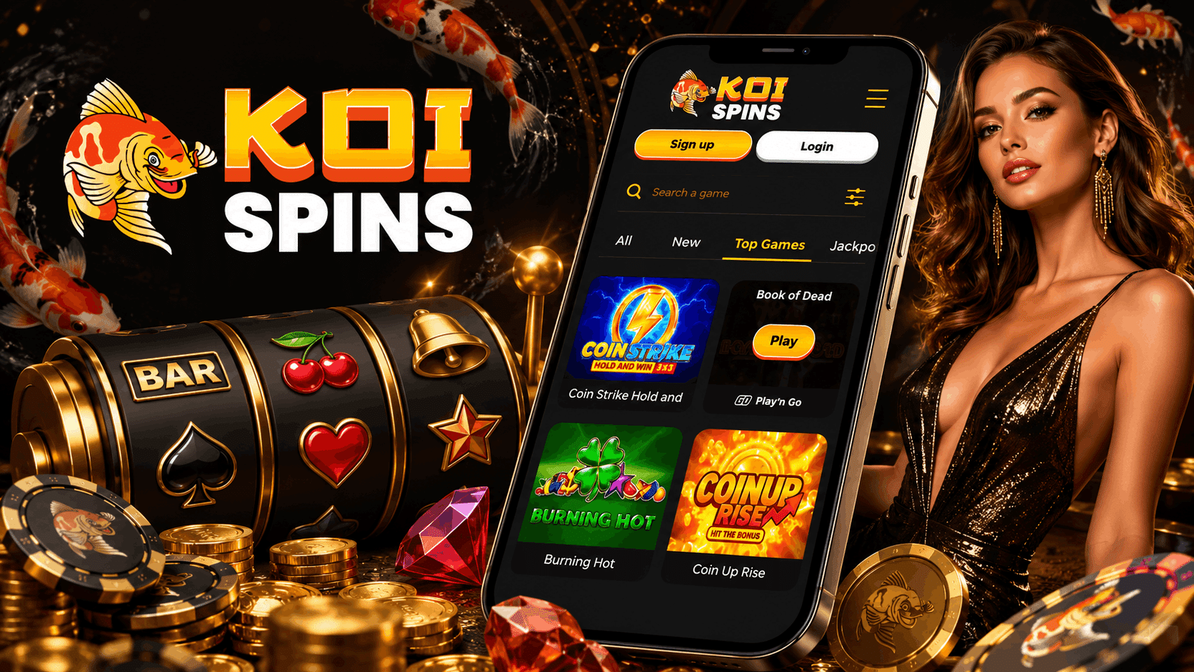 Koi Spins Casino Review - Welcome Bonuses Mobile App Casino Games Alternatives and More | SistersSites.co.uk Koi Spins Casino Review - Welcome Bonuses Mobile App Casino Games Alternatives and More