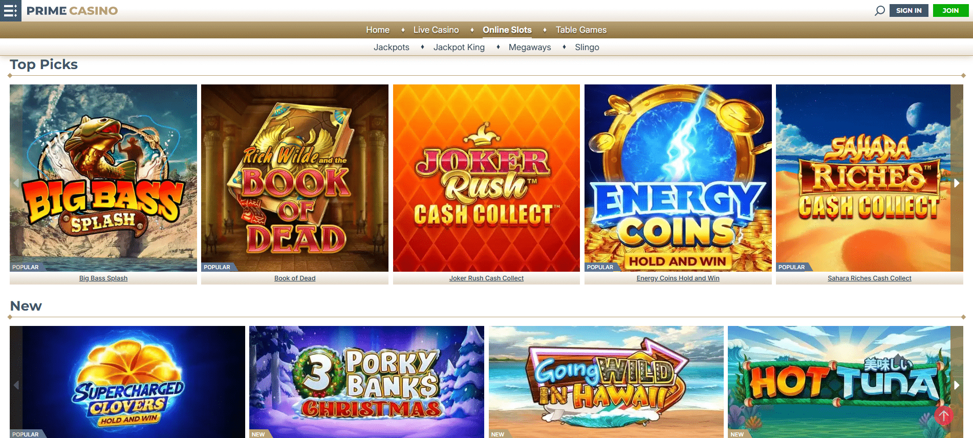 Prime Casino Review - Bonuses Games Payments Support and More | SistersSites.co.uk Prime Casino Review - Bonuses Games Payments Support and More