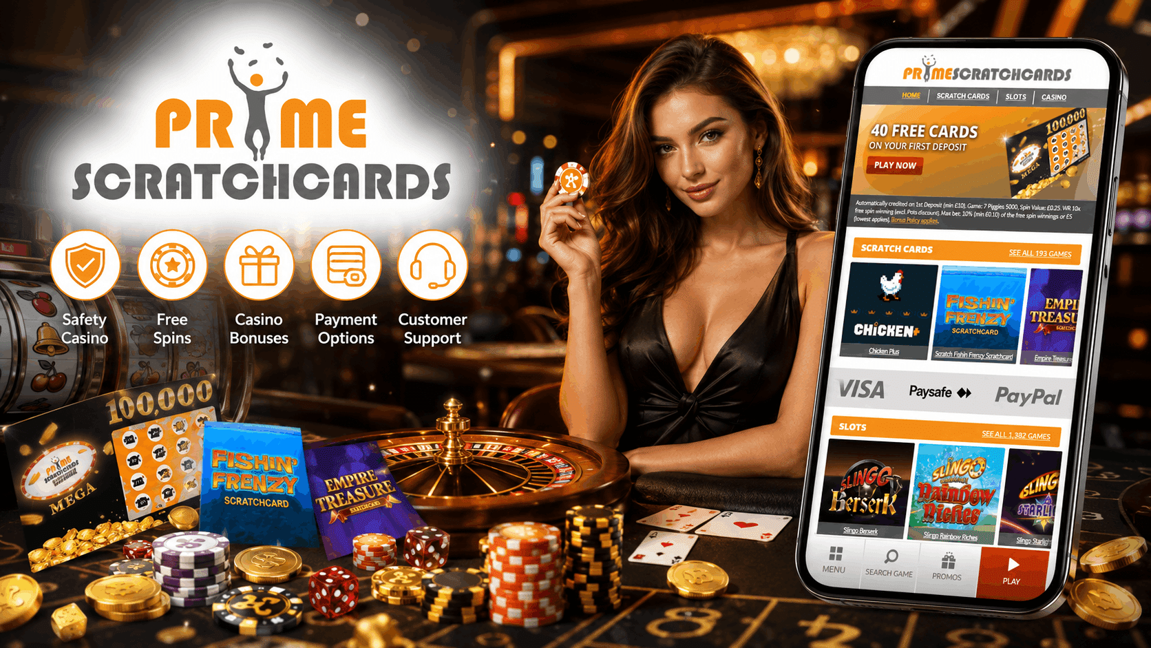 Prime Scratch Cards Review - Welcome Bonuses Mobile App Games and More | SistersSites.co.uk Prime Scratch Cards Review - Welcome Bonuses Mobile App Games and More