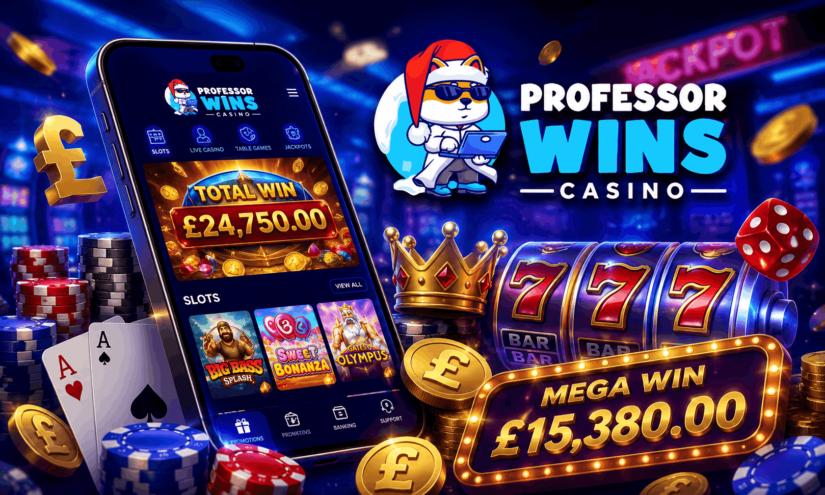 Professor Wins Casino Review - Bonuses Free Spins Slot Games Deposits and More | SistersSites.co.uk Professor Wins Casino Review - Bonuses Free Spins Slot Games Deposits and More