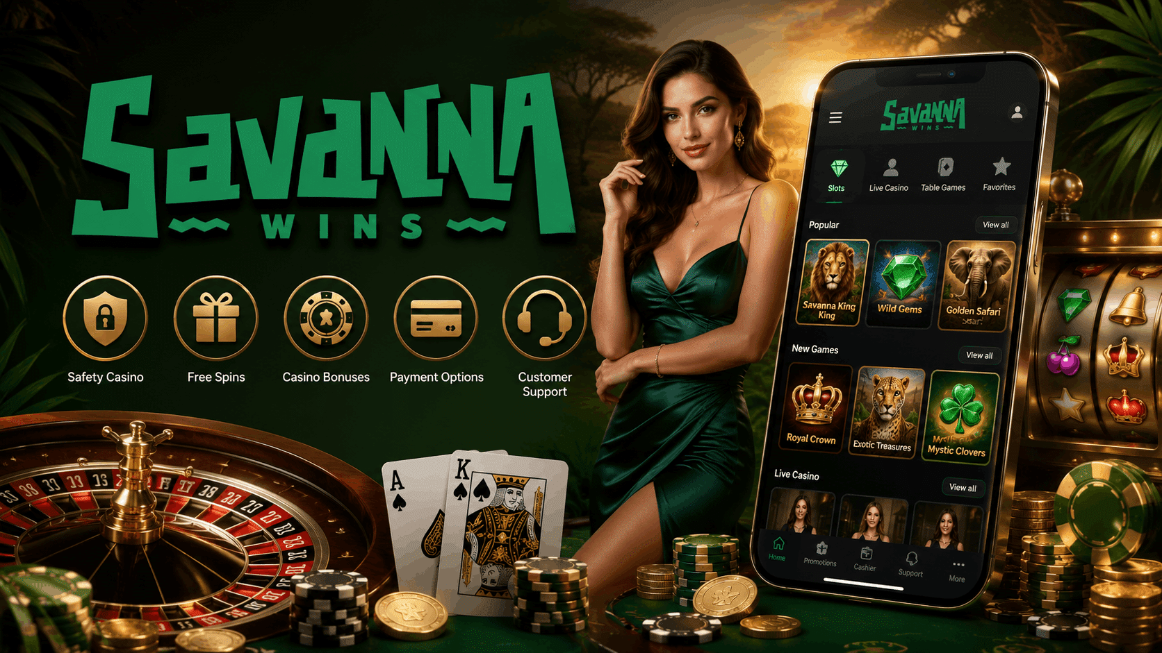 Savanna Wins Casino Review - Welcome Bonuses Free Spins Mobile Casino Slots and More | SistersSites.co.uk Savanna Wins Casino Review - Welcome Bonuses Free Spins Mobile Casino Slots and More