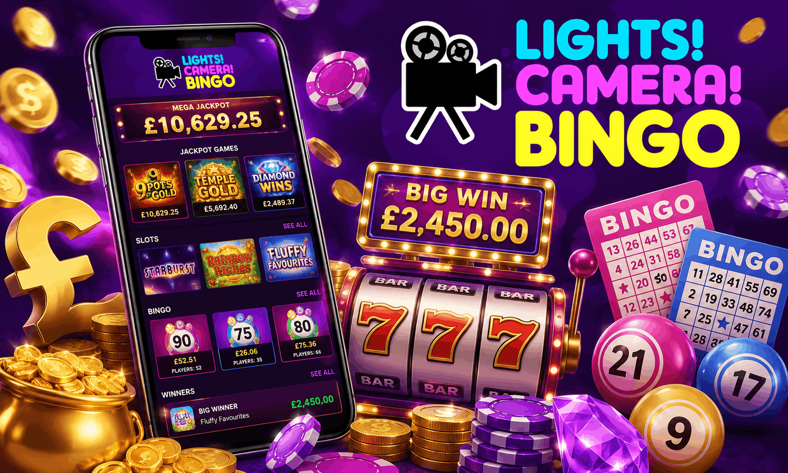 Lights Camera Bingo Review | SistersSites.co.uk Lights Camera Bingo Review
