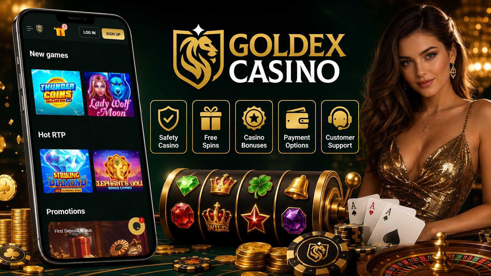 Goldex Casino Review - Welcome Bonus Mobile Casino Slots Free Spins and More | SistersSites.co.uk Goldex Casino Review - Welcome Bonus Mobile Casino Slots Free Spins and More