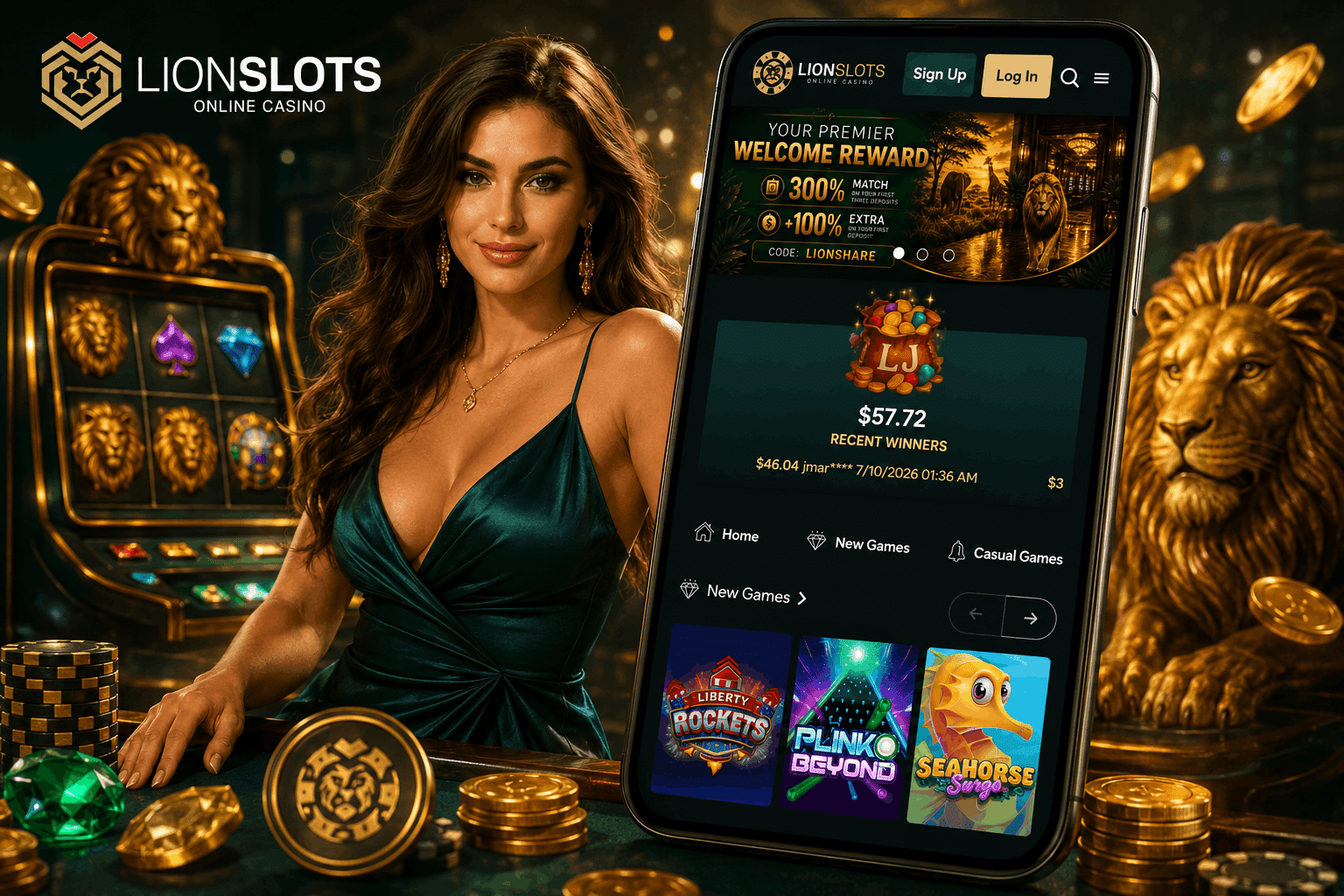 Lion Slots Casino Review - Welcome Bonus Mobile App Casino Games Alternatives and More | SistersSites.co.uk Lion Slots Casino Review - Welcome Bonus Mobile App Casino Games Alternatives and More