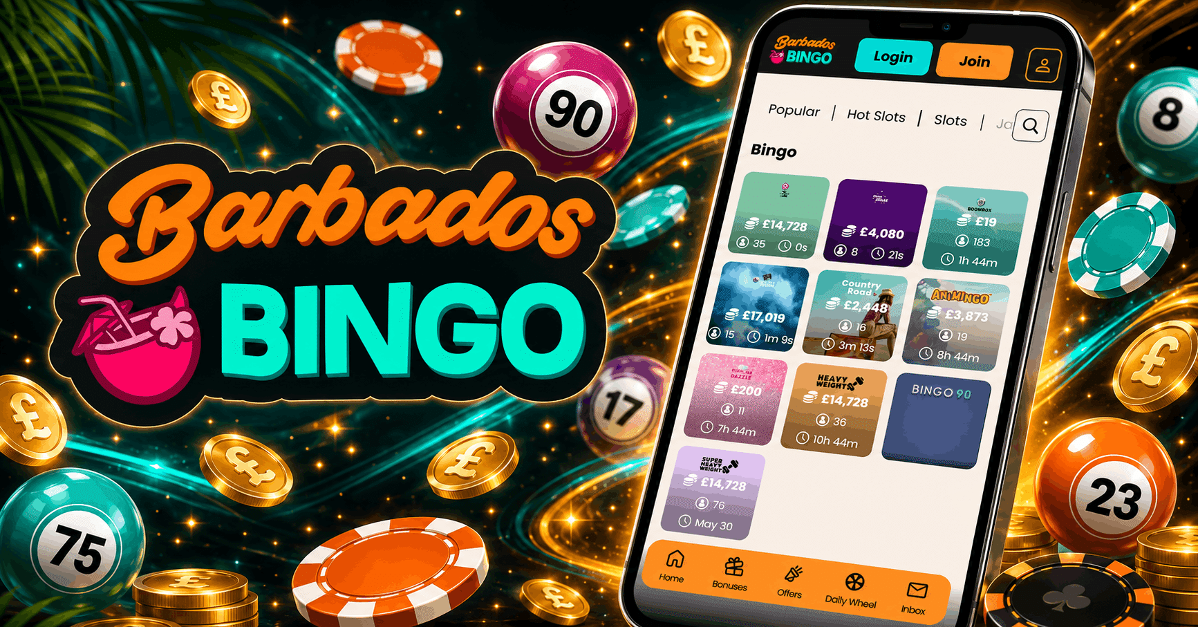 Barbados Bingo Review - Free Spins Bonuses Slot Games Bingo Mobile Casino and More | SistersSites.co.uk Barbados Bingo Review - Free Spins Bonuses Slot Games Bingo Mobile Casino and More