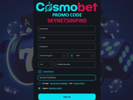 Latest Cosmobet Promo Code – SKYNET50SPINS Cosmobet Bonus Code for 50 Free Spins