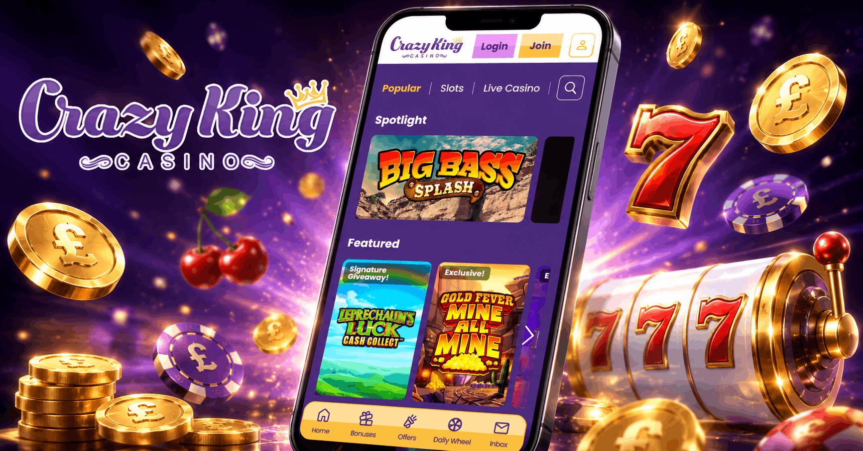 Crazy King Casino Review - Bonuses Free Spins Slot Games Mobile Casino Payments and More | SistersSites.co.uk Crazy King Casino Review - Bonuses Free Spins Slot Games Mobile Casino Payments and More