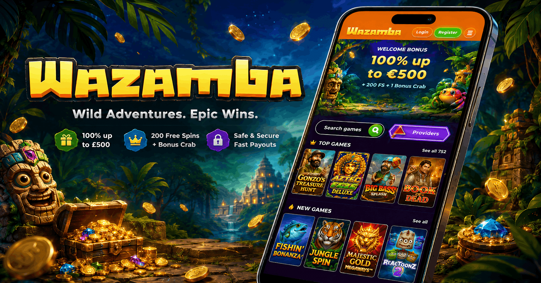 Wazamba Casino Review - Welcome Bonus Mobile Casino App Slot Games | SistersSites.co.uk Wazamba Casino Review - Welcome Bonus Mobile Casino App Slot Games