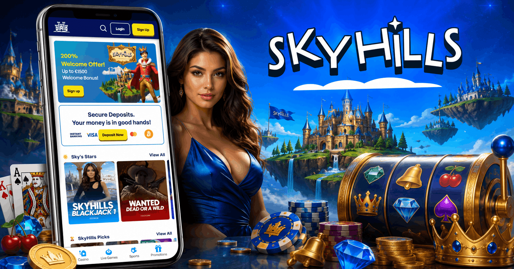 SkyHills Casino Review - Welcome Bonus Mobile App Casino Games Live Dealer and More | SistersSites.co.uk SkyHills Casino Review - Welcome Bonus Mobile App Casino Games Live Dealer and More