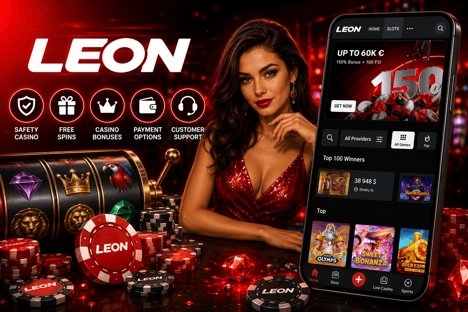 Leon Casino Review - Welcome Bonuses Mobile App Casino Games Alternatives and More | SistersSites.co.uk Leon Casino Review - Welcome Bonuses Mobile App Casino Games Alternatives and More