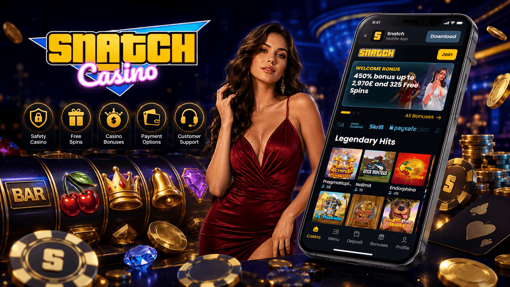 Snatch Casino Review - Welcome Bonuses Mobile App Casino Games Alternatives and More | SistersSites.co.uk Snatch Casino Review - Welcome Bonuses Mobile App Casino Games Alternatives and More