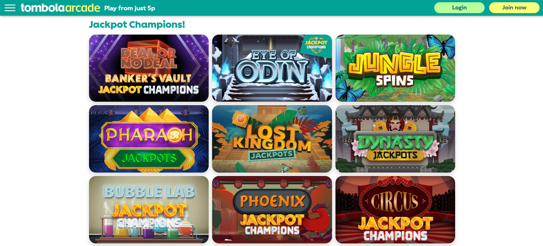 Tombola Arcade Casino Review | SistersSites.co.uk Tombola Casino Review