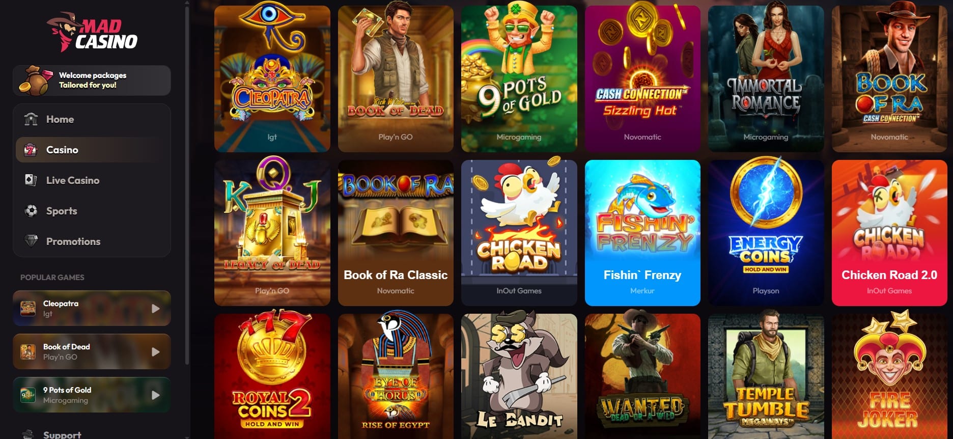 Mad Casino Review | SistersSites.co.uk Mad Casino Review