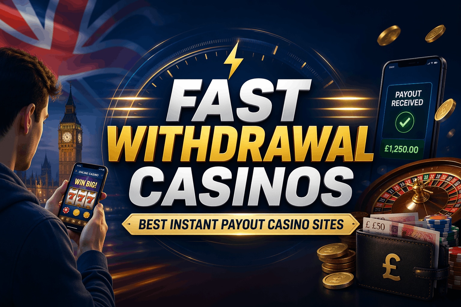 Best Fast Withdrawal Casino in the UK - Instant Payout Casino Sites | SistersSites.co.uk Fast Withdrawal Casino. Instant Payout Casino Sites