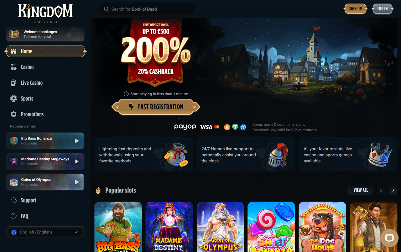 Kingdom Casino Review Slots Bonuses and More | SistersSites.co.uk Kingdom Casino Review