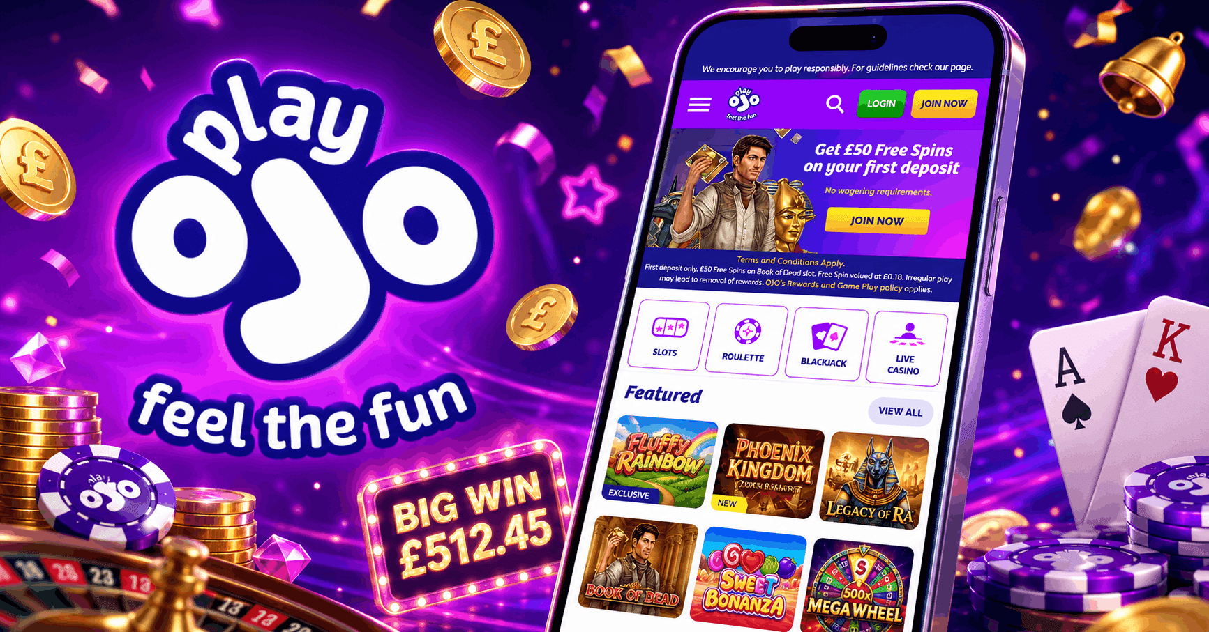 PlayOJO Casino Review - Welcome Bonus Free Spins Mobile Casino Slots | SistersSites.co.uk PlayOJO Casino Review - Welcome Bonus Free Spins Mobile Casino Slots