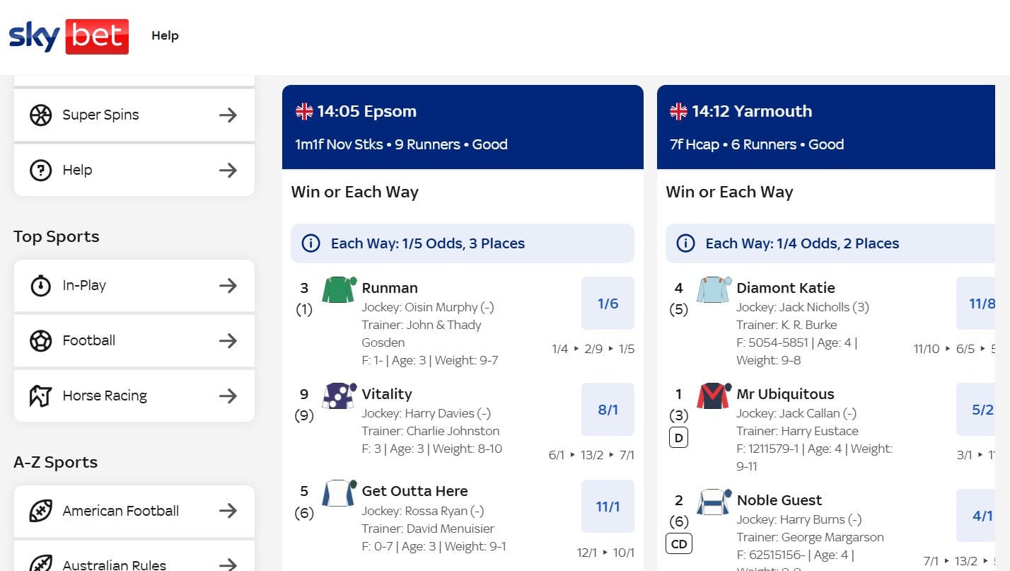 Sky Bet Review - Bonuses Sports Betting Deposits Withdrawals | SistersSites.co.uk Sky Bet Review