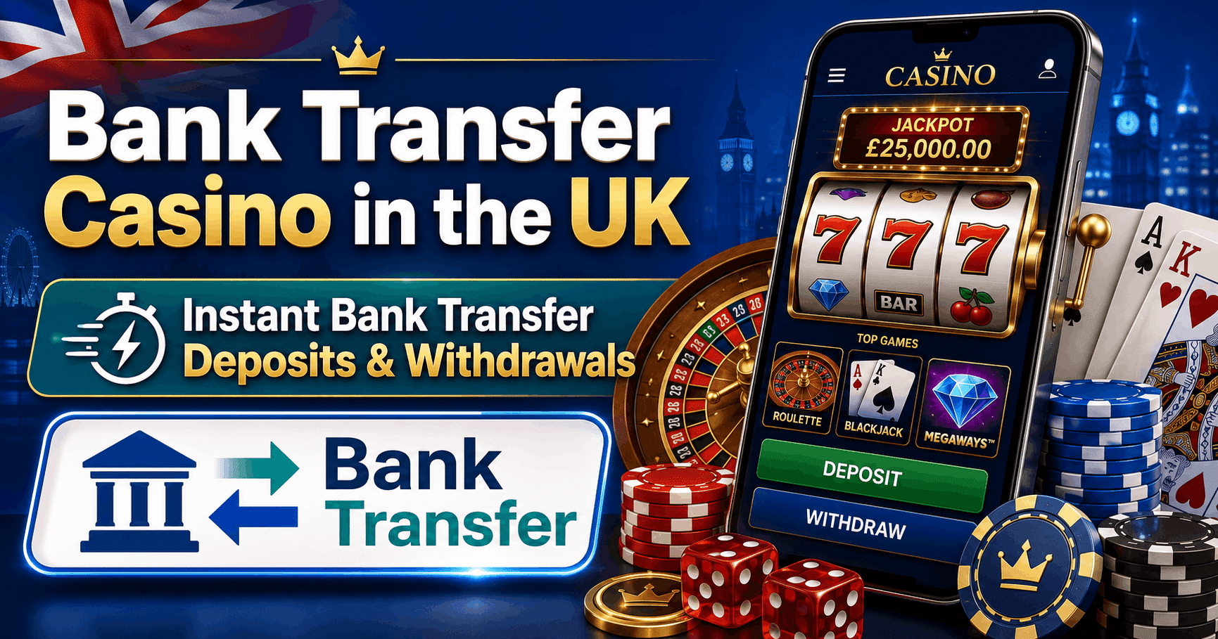 Best Bank Transfer Casino in the UK - Bank Transfer Casinos for Fast Deposits and Withdrawals | SistersSites.co.uk Best Bank Transfer Casino in the UK - Bank Transfer Casinos for Fast Deposits and Withdrawals